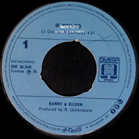Barry & Eileen - If You Go / Mama, Don't Leave Me side A
