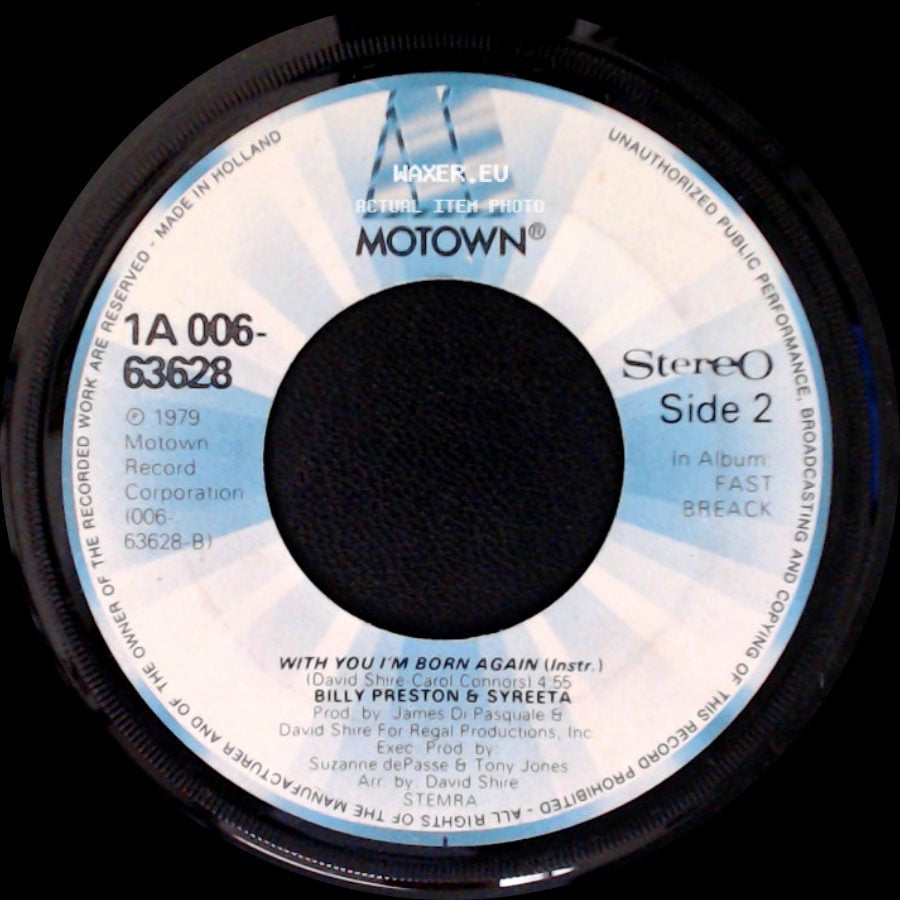 Billy Preston & Syreeta - With You I'm Born Again / With You I'm Born Again (Instr.) side B