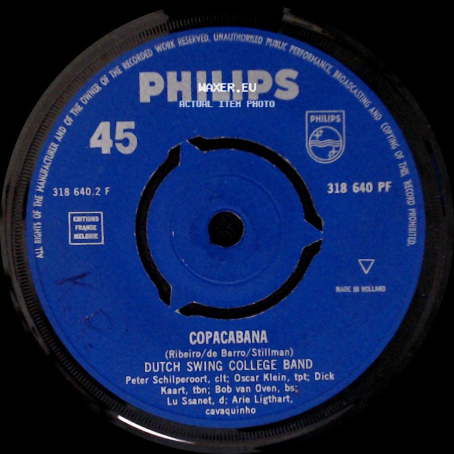 Dutch Swing College Band - Copacabana / La Cucaracha side A