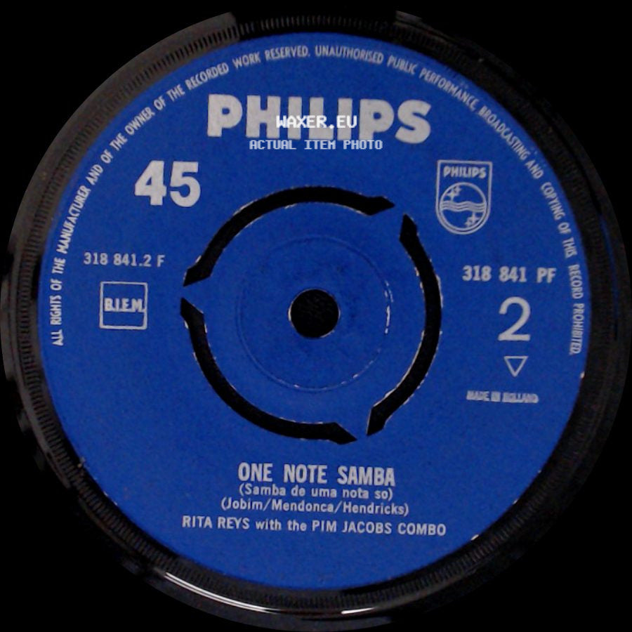 Rita Reys With The Pim Jacobs Combo - Desafinado / One Note Samba side B