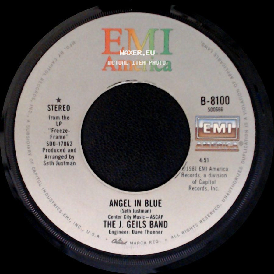 The J. Geils Band - River Blindness / Angel In Blue side B