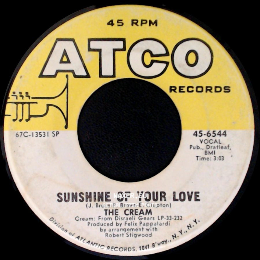 The Cream - Sunshine Of Your Love / Swlabr side A
