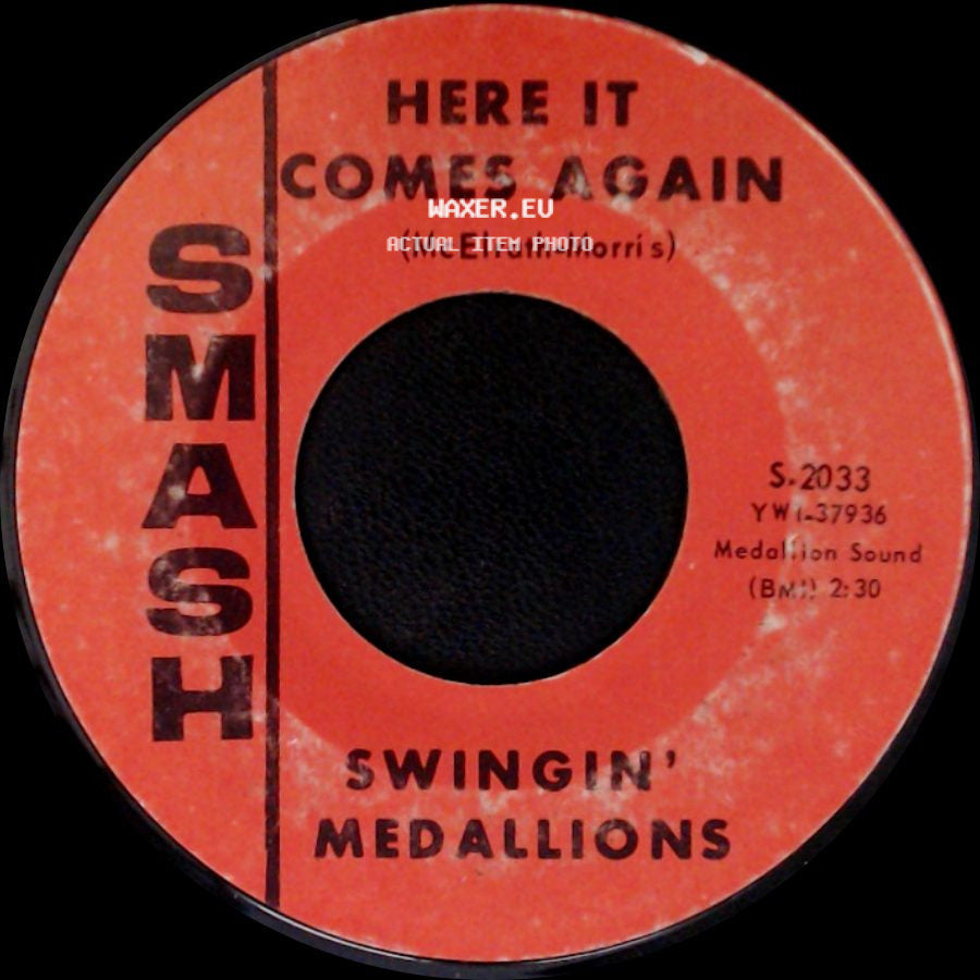 Swingin' Medallions - Double Shot (Of My Baby's Love) / Here It Comes Again side B