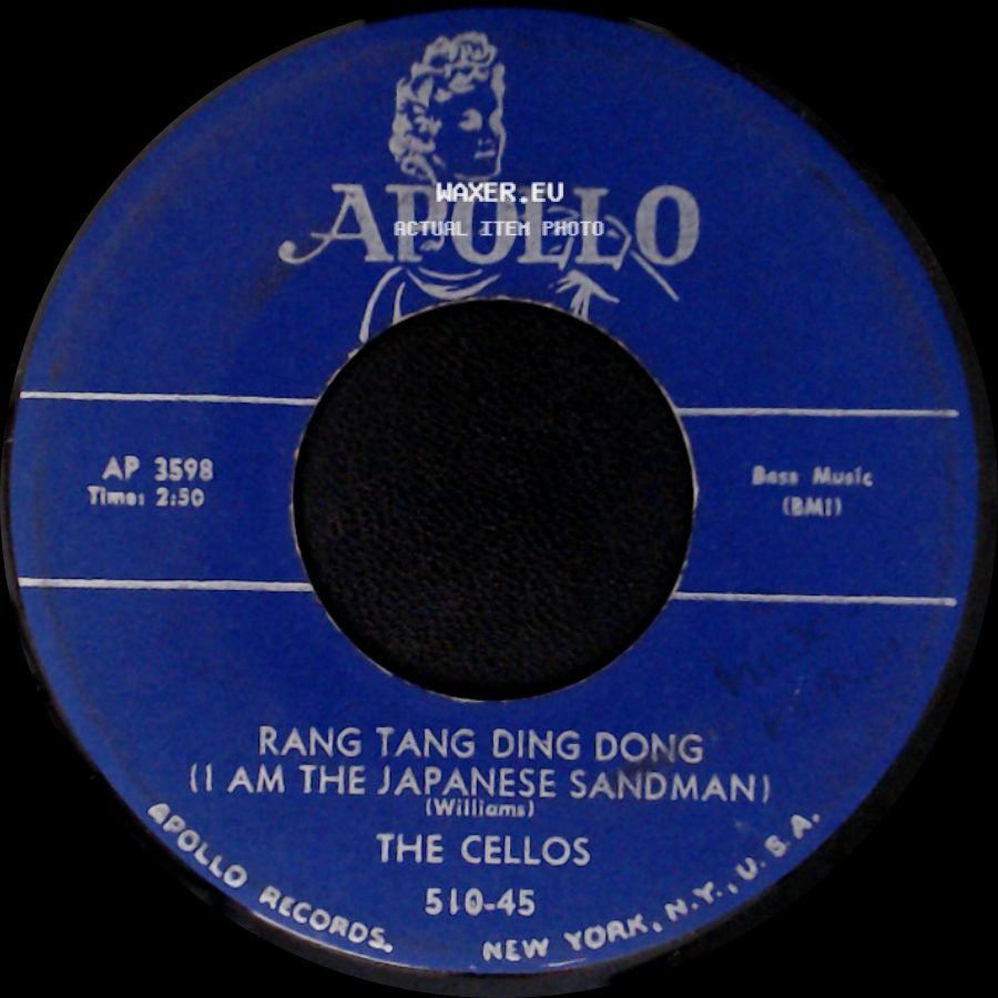 The Cellos - You Took My Love / Rang Tang Ding Dong (I Am The Japanese Sandman) side B