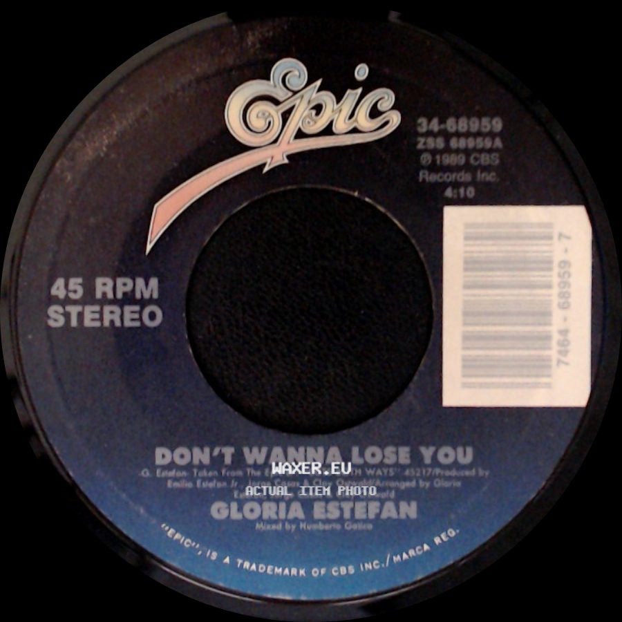 Gloria Estefan - Si Voy A Perderte / Don't Wanna Lose You side B