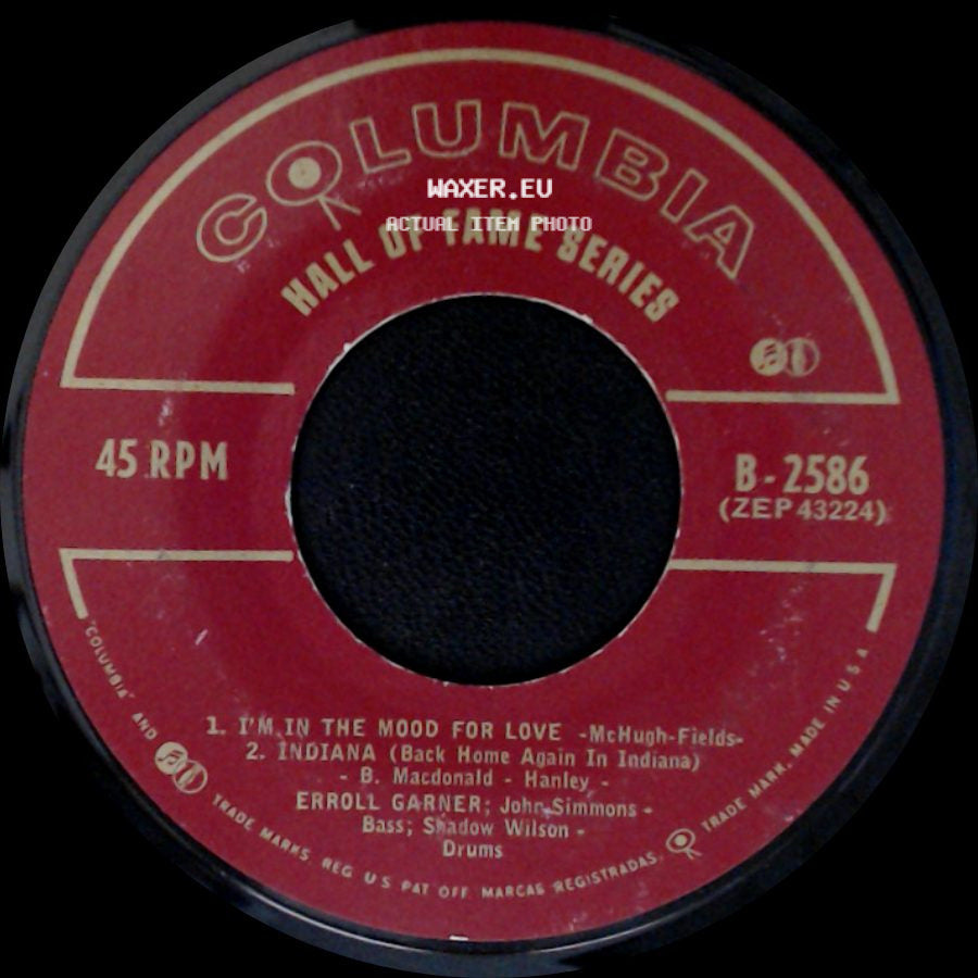 Erroll Garner - Penthouse Serenade (When We're Alone) / The Way You Look Tonight / I'm In The Mood For Love / Indiana (Back Home Again In Indiana) side B