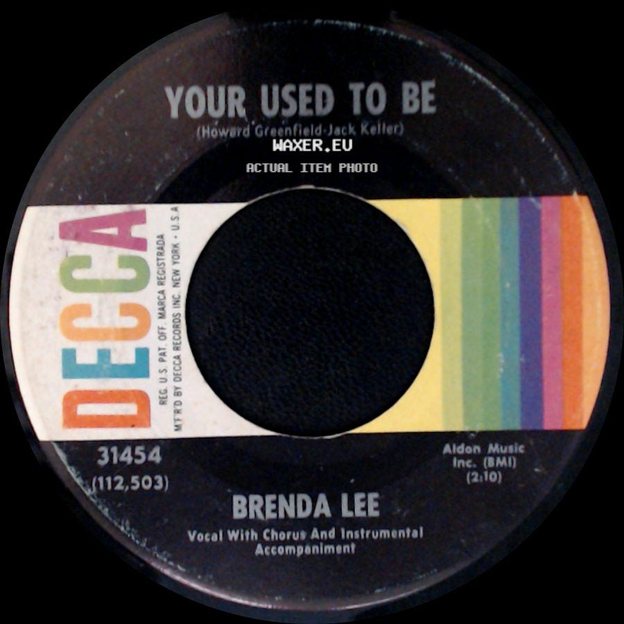 Brenda Lee - Your Used To Be / She'll Never Know side A