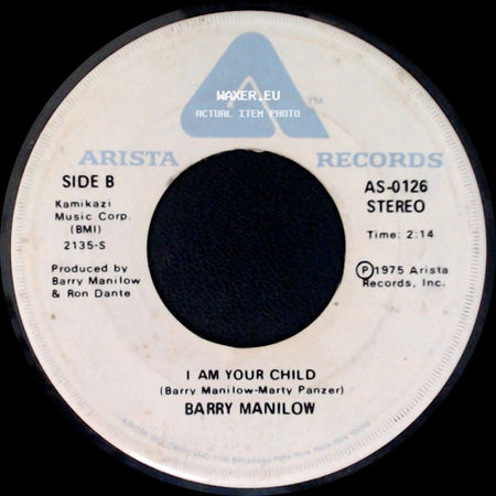 Barry Manilow - Could It Be Magic / I Am Your Child side B