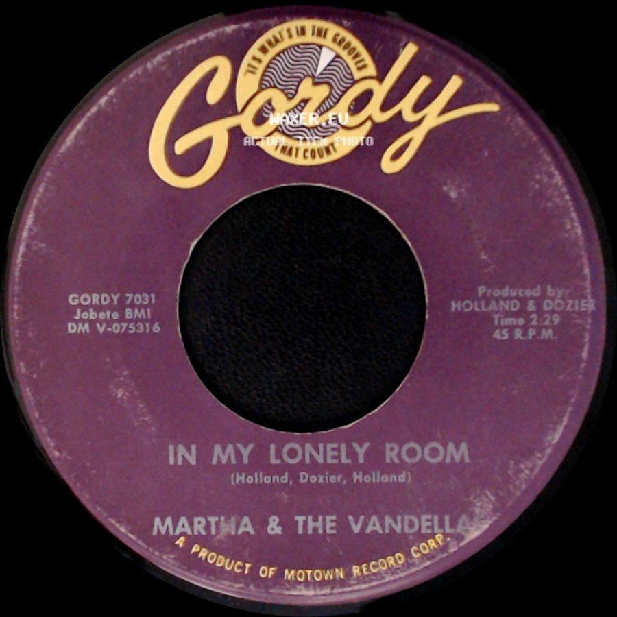 Martha & The Vandellas - In My Lonely Room / A Tear For The Girl side A