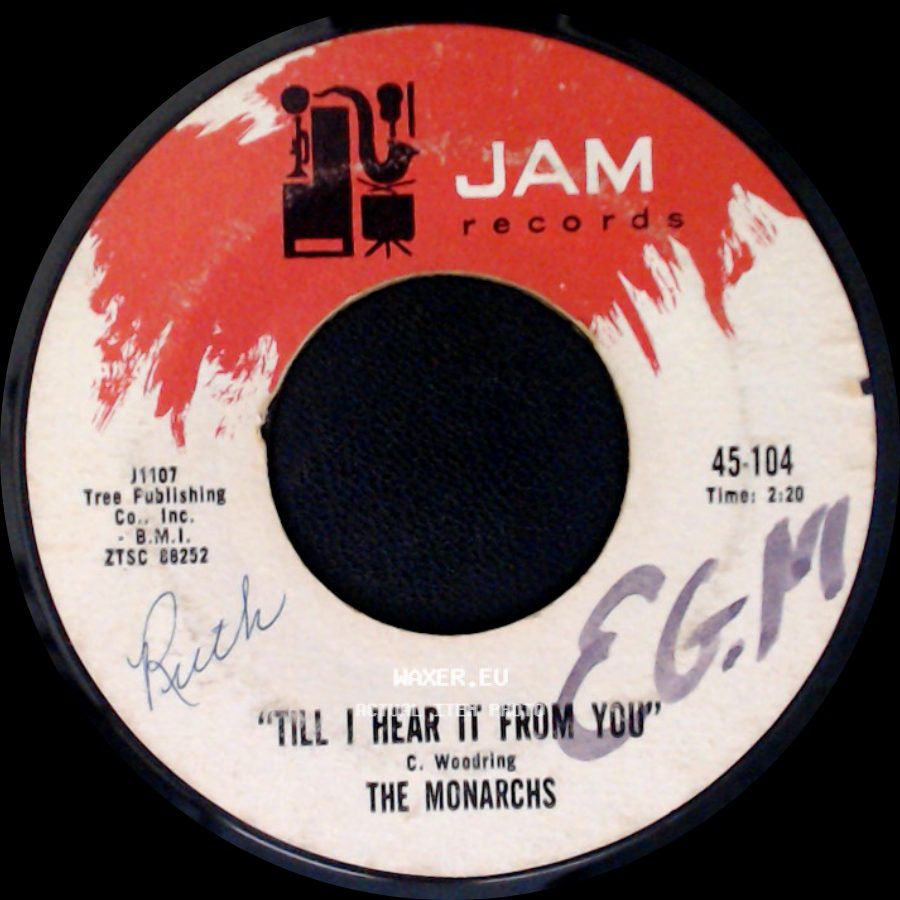 The Monarchs - This Old Heart / Till I Hear It From You side B
