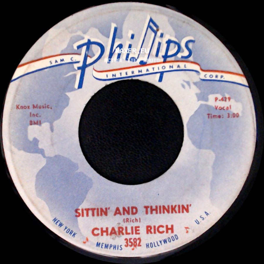 Charlie Rich - Finally Found Out / Sittin' And Thinkin' side B