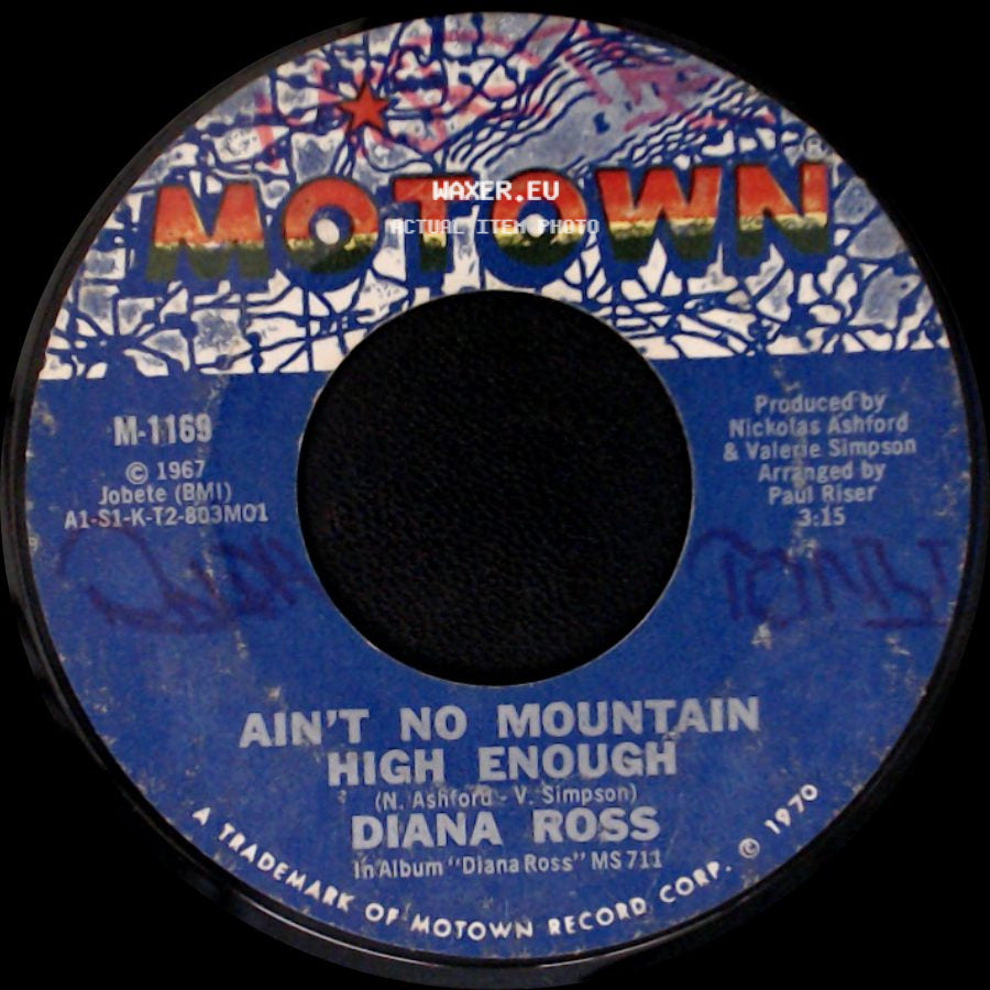 Diana Ross - Ain't No Mountain High Enough / Can't It Wait Until Tomorrow side A