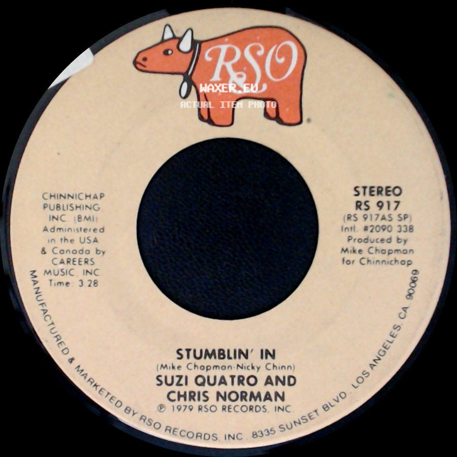 Suzi Quatro And Chris Norman - A Stranger To Paradise / Stumblin' In side B