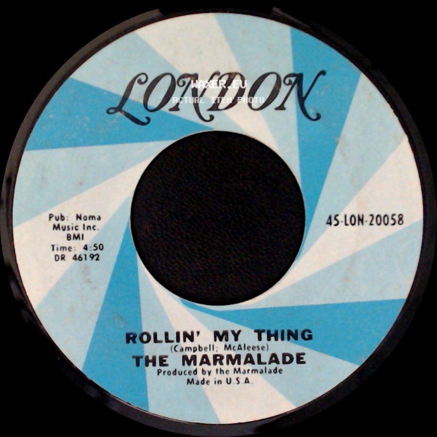 The Marmalade - Reflections Of My Life / Rollin' My Thing side B