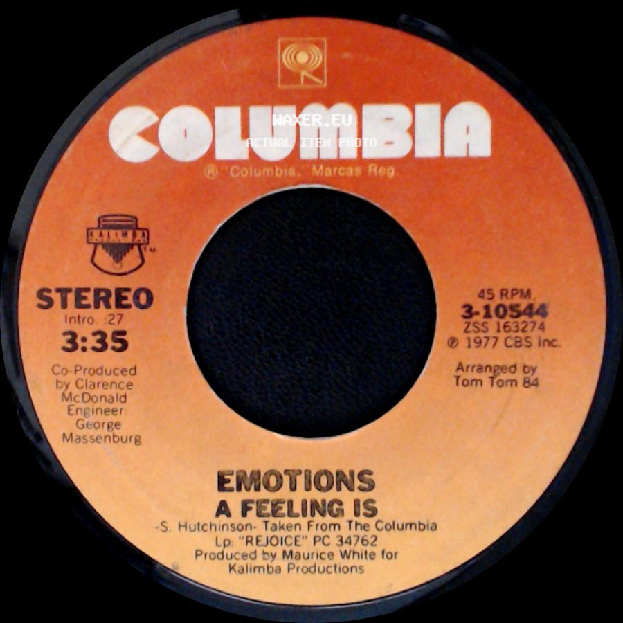Emotions - A Feeling Is / Best Of My Love side A