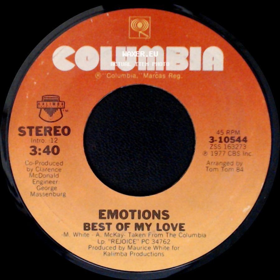 Emotions - A Feeling Is / Best Of My Love side B