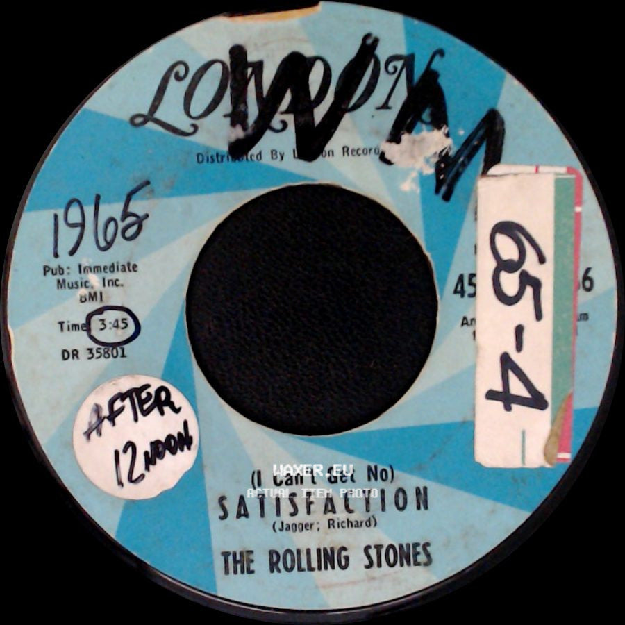 The Rolling Stones - (I Can't Get No) Satisfaction / The Under Assistant West Coast Promotion Man side A