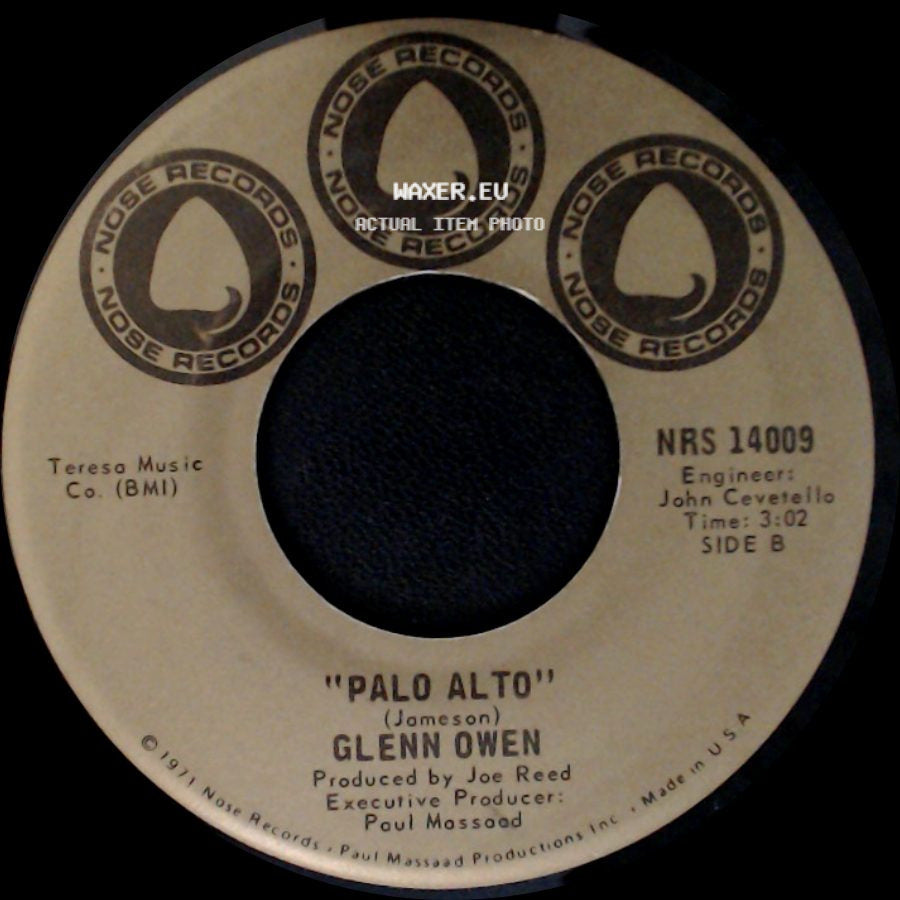 Glenn Owen - Can You Find It In Your Heart Friends / Palo Alto side B