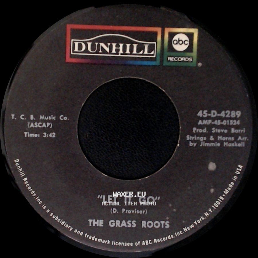 The Grass Roots - Let It Go / Two Divided By Love side A