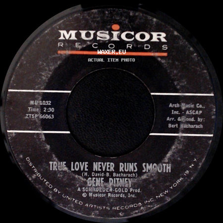 Gene Pitney - True Love Never Runs Smooth / Donna Means Heartbreak side A