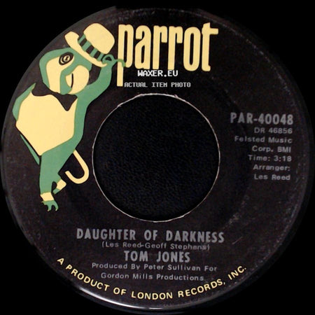Tom Jones - Tupelo Mississippi Flash / Daughter Of Darkness side B