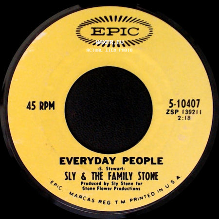 Sly & The Family Stone - Everyday People / Sing A Simple Song side A