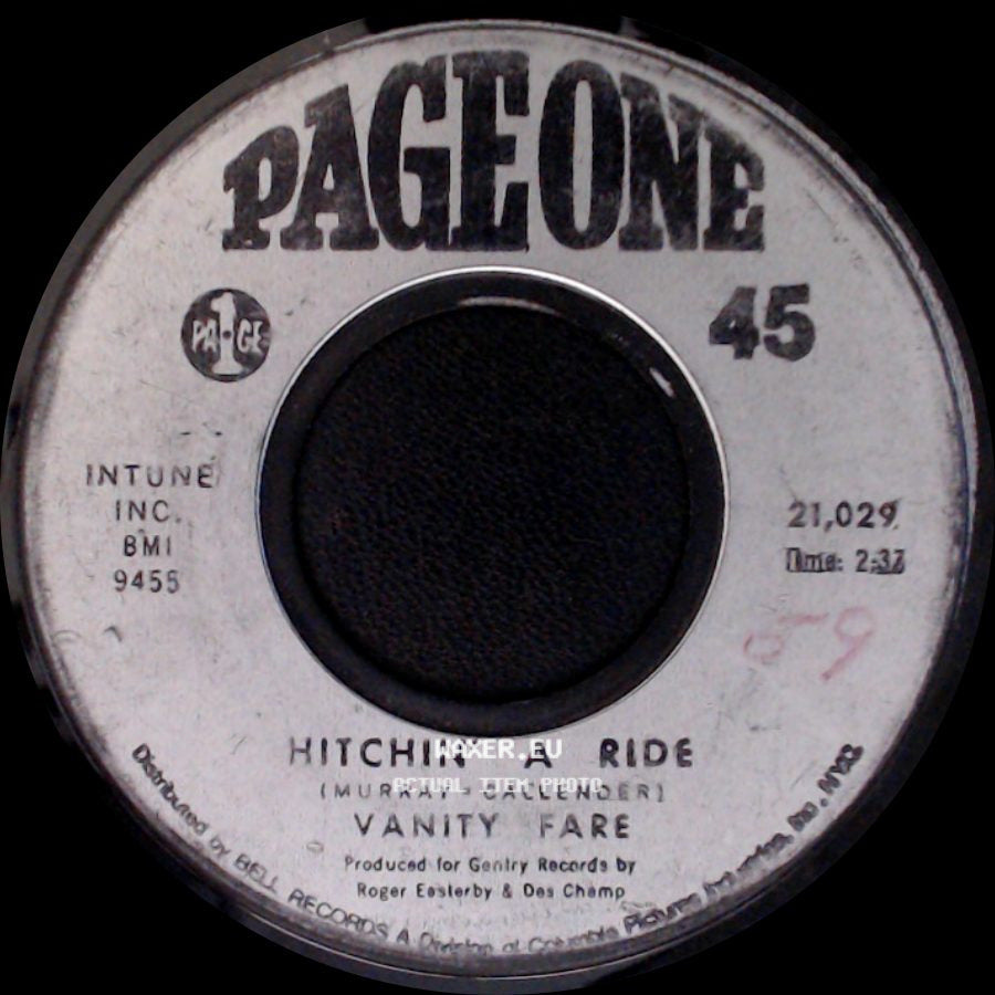 Vanity Fare - Man Child / Hitchin' A Ride side B