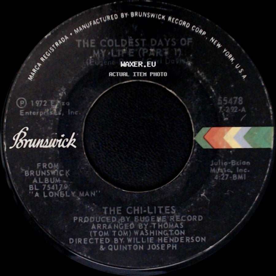 The Chi-Lites - The Coldest Days Of My Life (Part 1) / The Coldest Days Of My Life (Part 2) side A