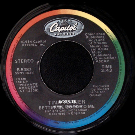 Tina Turner - When I Was Young / Better Be Good To Me side B