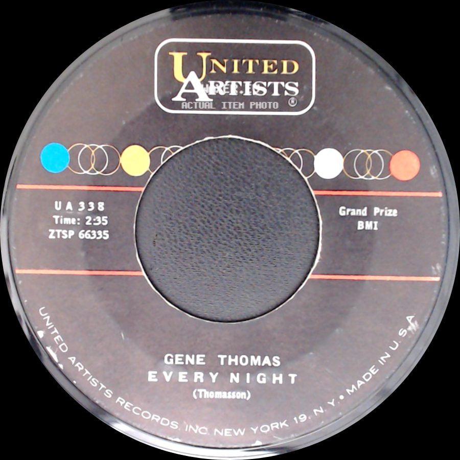 Gene Thomas - Sometime / Every Night side B