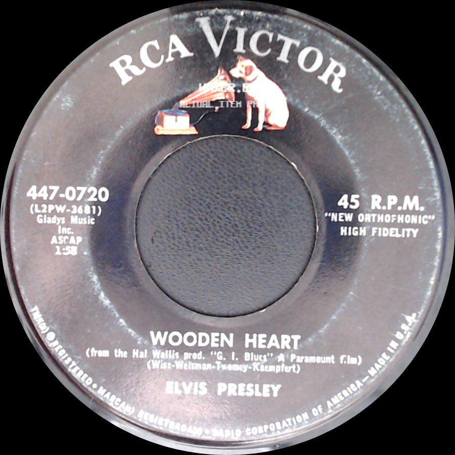 Elvis Presley - Wooden Heart / Blue Christmas side A