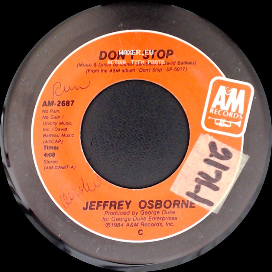 Jeffrey Osborne - Don't Stop / Forever Mine side A