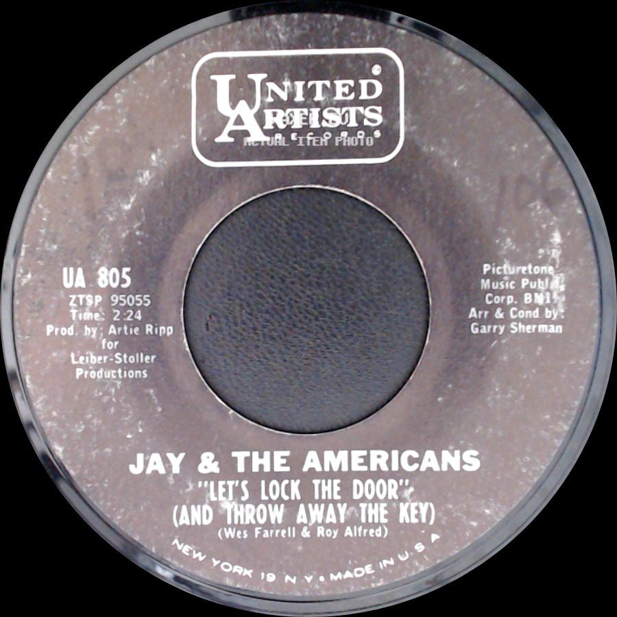 Jay & The Americans - I'll Remember You / Let's Lock The Door (And Throw Away The Key) side B