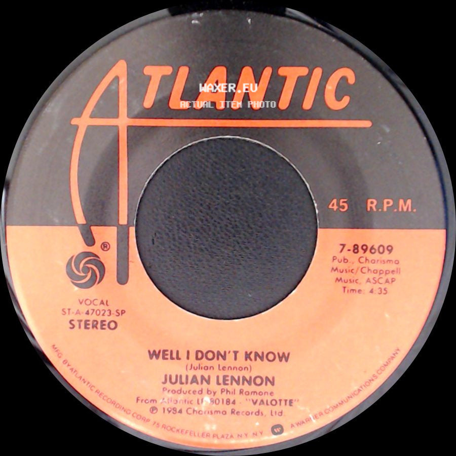 Julian Lennon - Well I Don't Know / Valotte side A