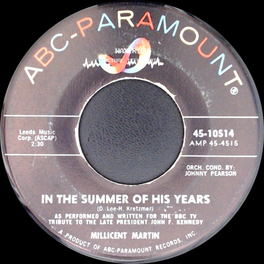 Millicent Martin - If I Can Help Somebody / In The Summer Of His Years side B