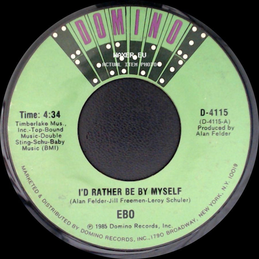 Ebo - I'd Rather Be By Myself / Prime Time side A