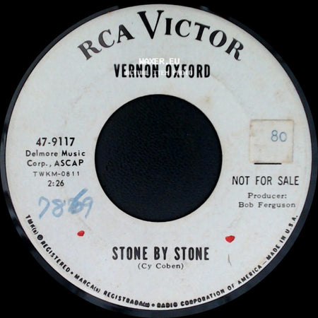 Vernon Oxford - Field Of Flowers / Stone By Stone side B