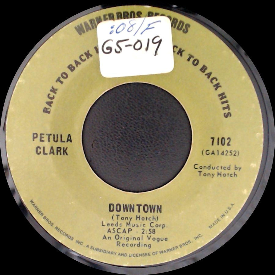 Petula Clark - Downtown / I Know A Place side A