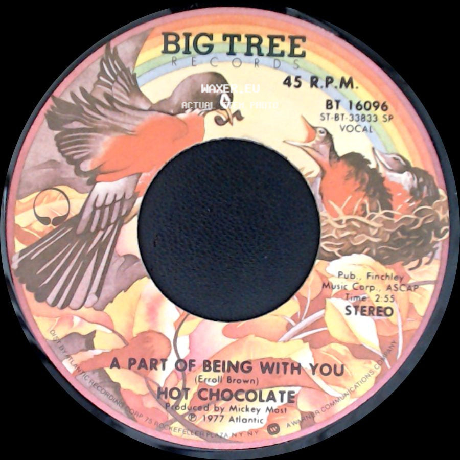 Hot Chocolate - So You Win Again / A Part Of Being With You side B