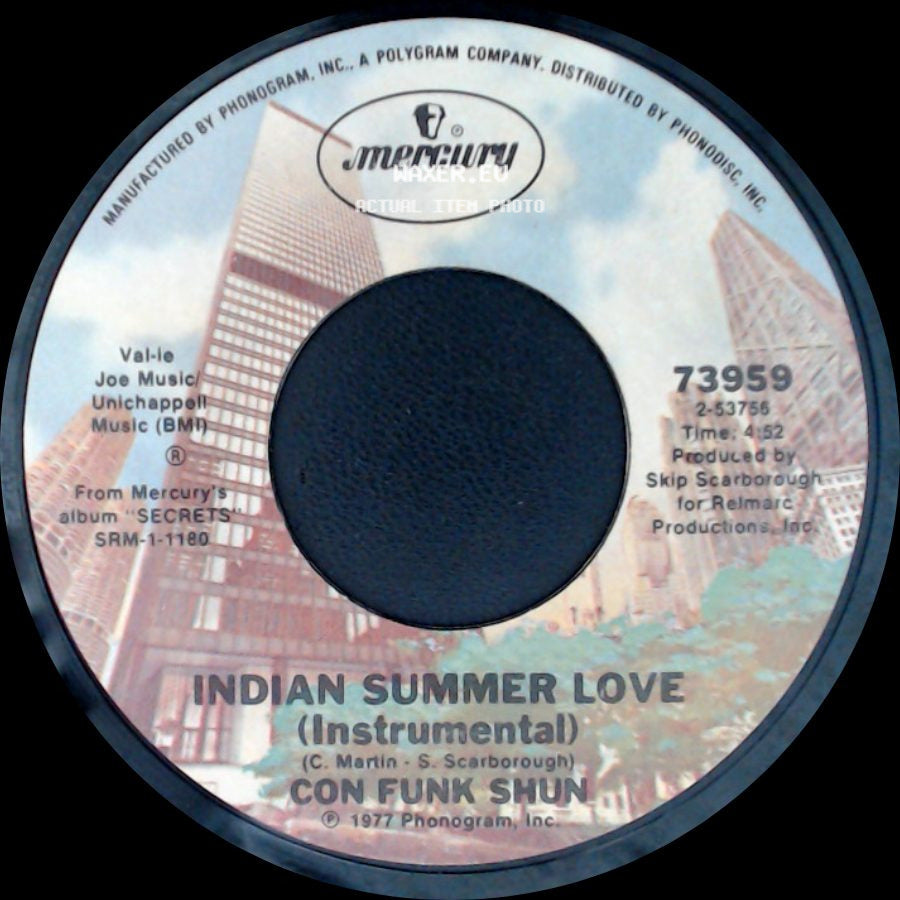 Con Funk Shun - Ffun / Indian Summer Love (Instrumental) side B