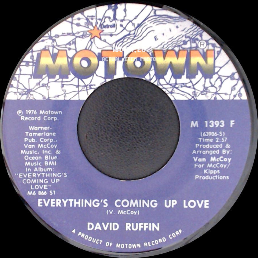 David Ruffin - Everything's Coming Up Love / No Matter Where side A