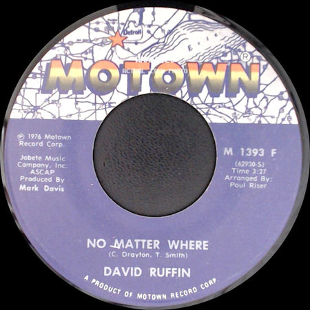 David Ruffin - Everything's Coming Up Love / No Matter Where side B