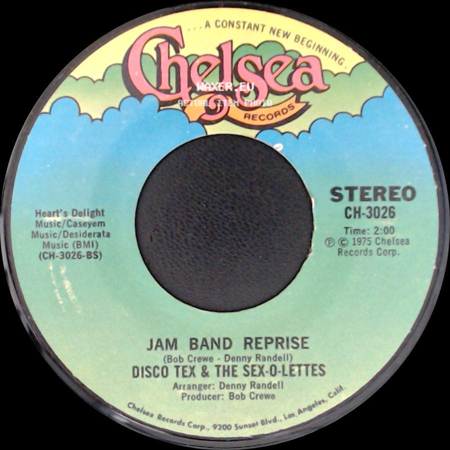 Disco Tex & The Sex-O-Lettes - Jam Band Reprise / Jam Band side A