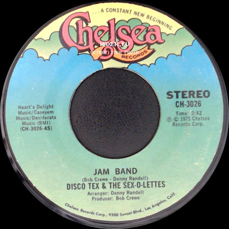 Disco Tex & The Sex-O-Lettes - Jam Band Reprise / Jam Band side B
