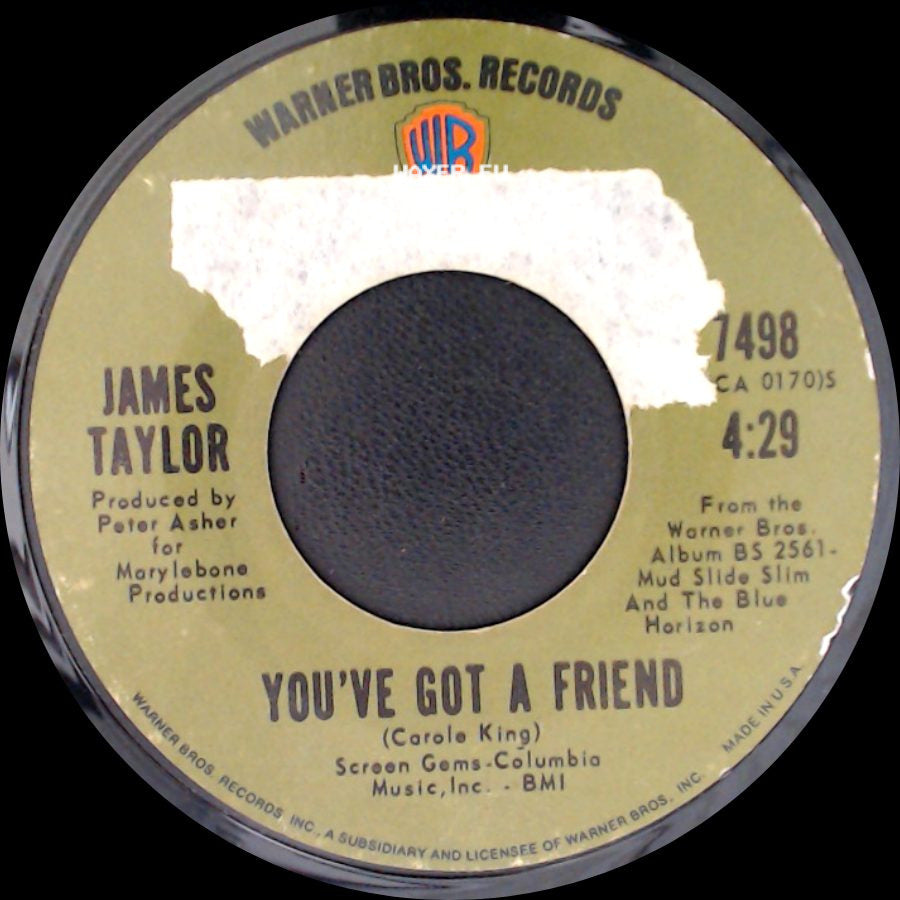 James Taylor - You've Got A Friend / You Can Close Your Eyes side A