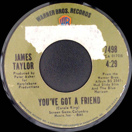 James Taylor - You've Got A Friend / You Can Close Your Eyes side A