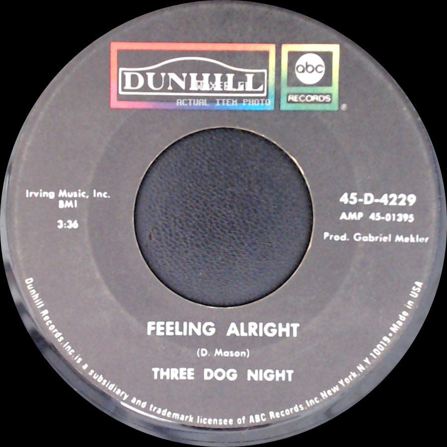 Three Dog Night - Celebrate / Feeling Alright side B