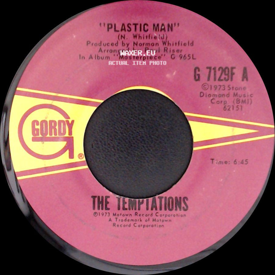The Temptations - Plastic Man / Hurry Tomorrow side A