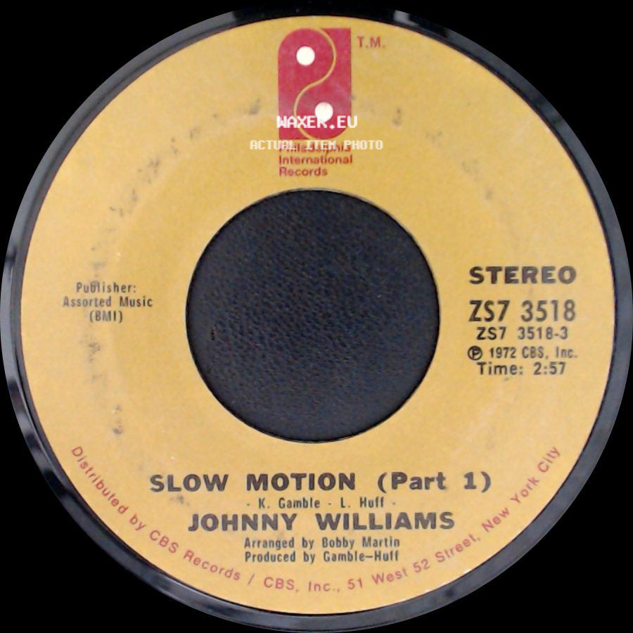 Johnny Williams - Slow Motion (Part 1) / Shall We Gather By The Water side A