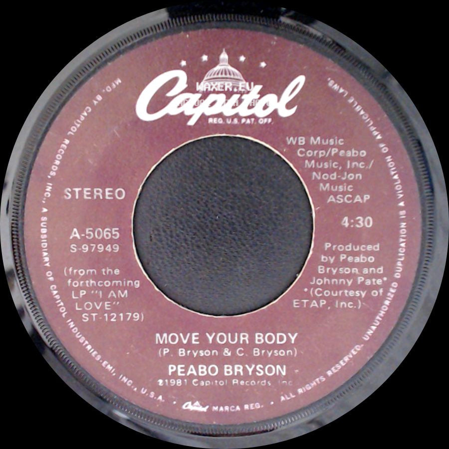 Peabo Bryson - Move Your Body / Let The Feeling Flow side A